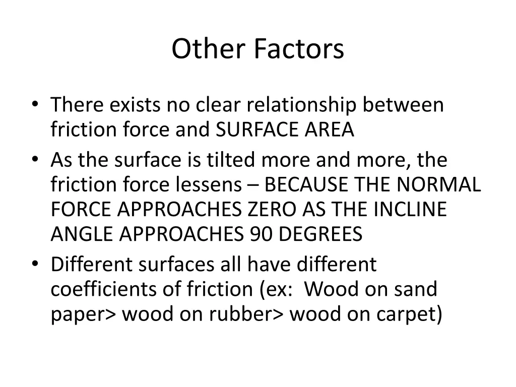 other factors