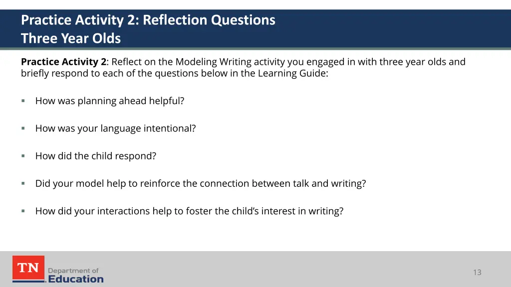 practice activity 2 reflection questions three