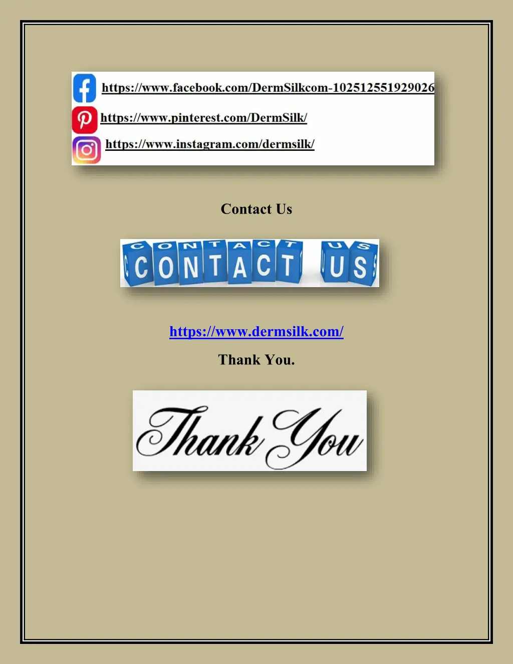 contact us