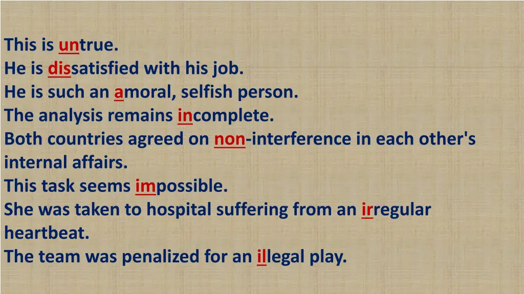 this is untrue he is dissatisfied with