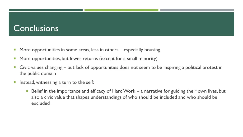 conclusions