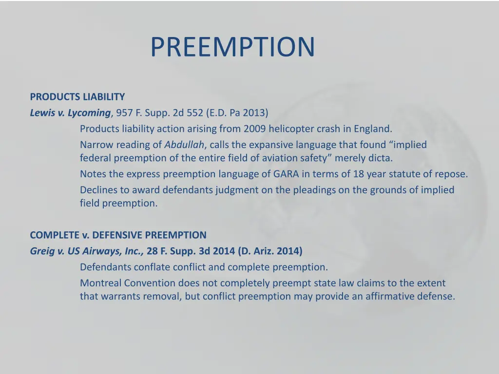preemption