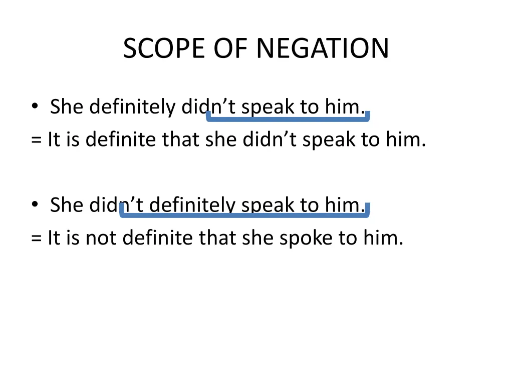 scope of negation