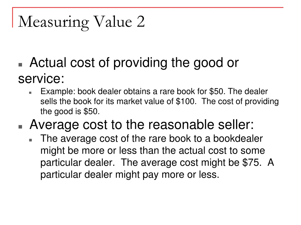 measuring value 2