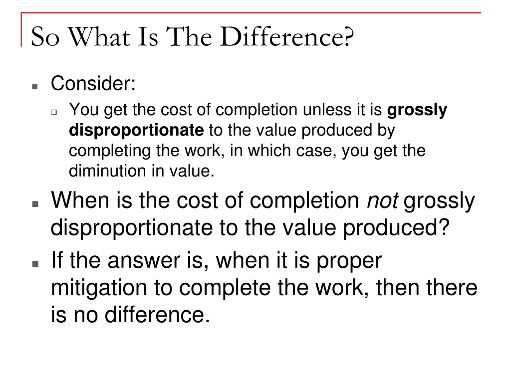 so what is the difference