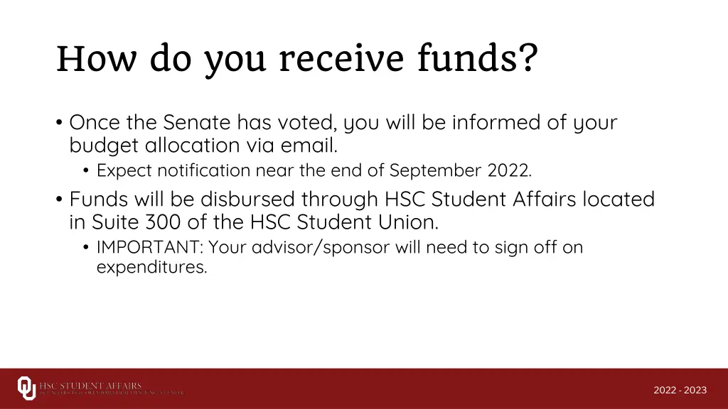 how do you receive funds