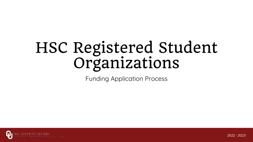 hsc registered student organizations funding