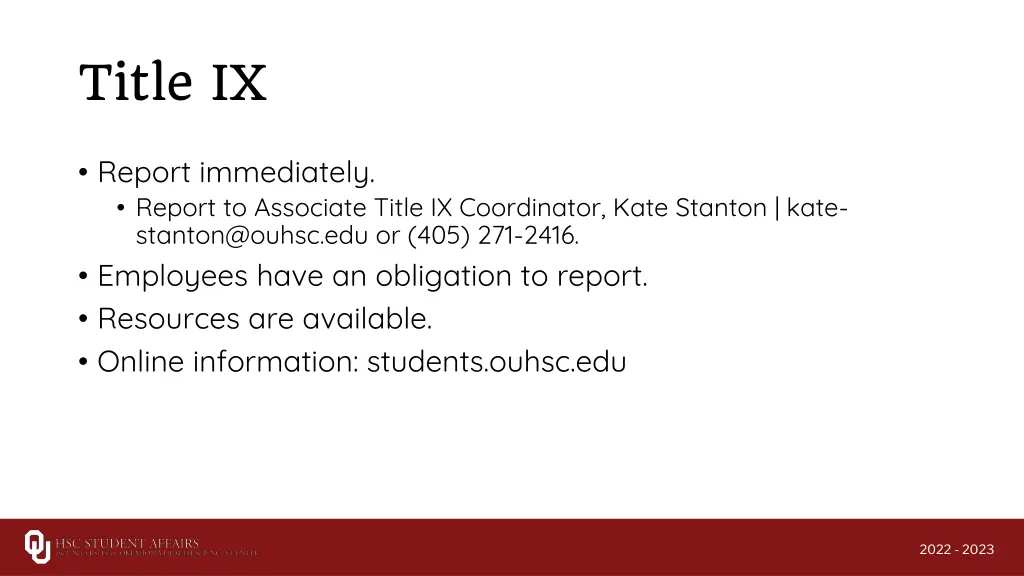 title ix 2