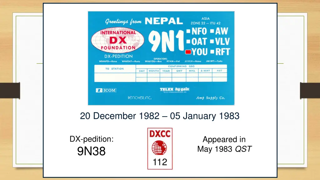 20 december 1982 05 january 1983