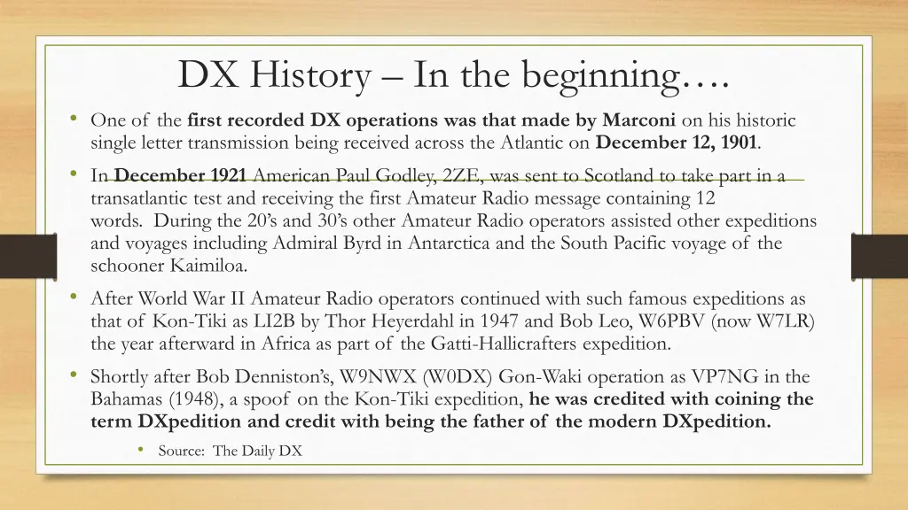 dx history in the beginning one of the first