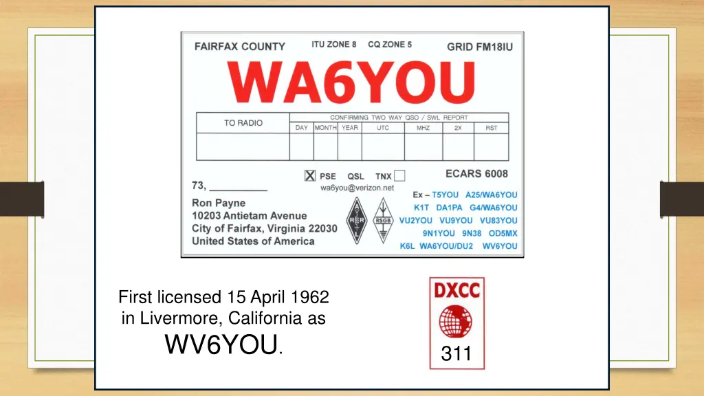 first licensed 15 april 1962 in livermore