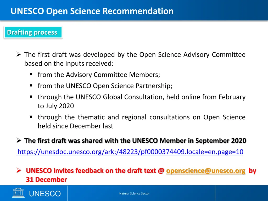 unesco open science recommendation