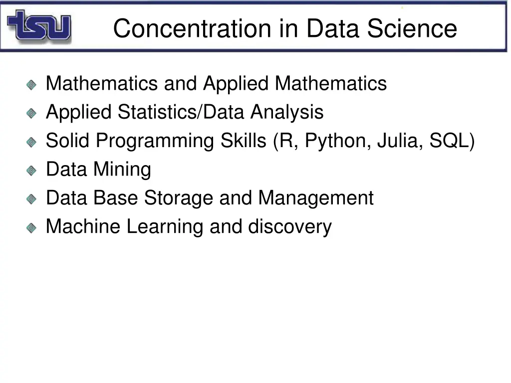 concentration in data science