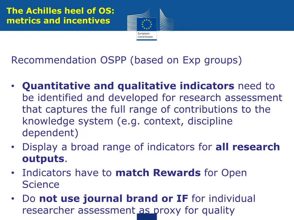 the achilles heel of os metrics and incentives