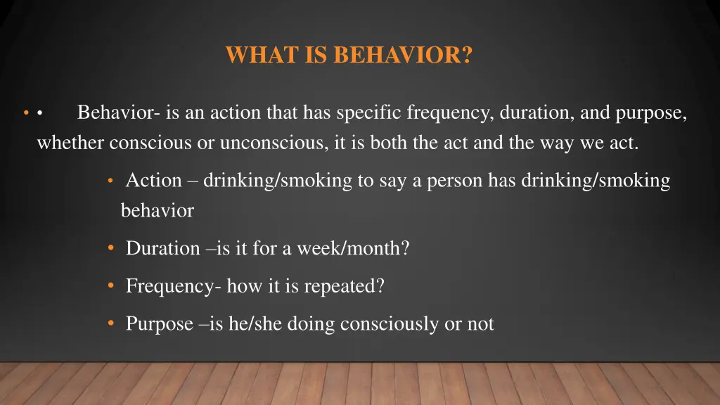 what is behavior