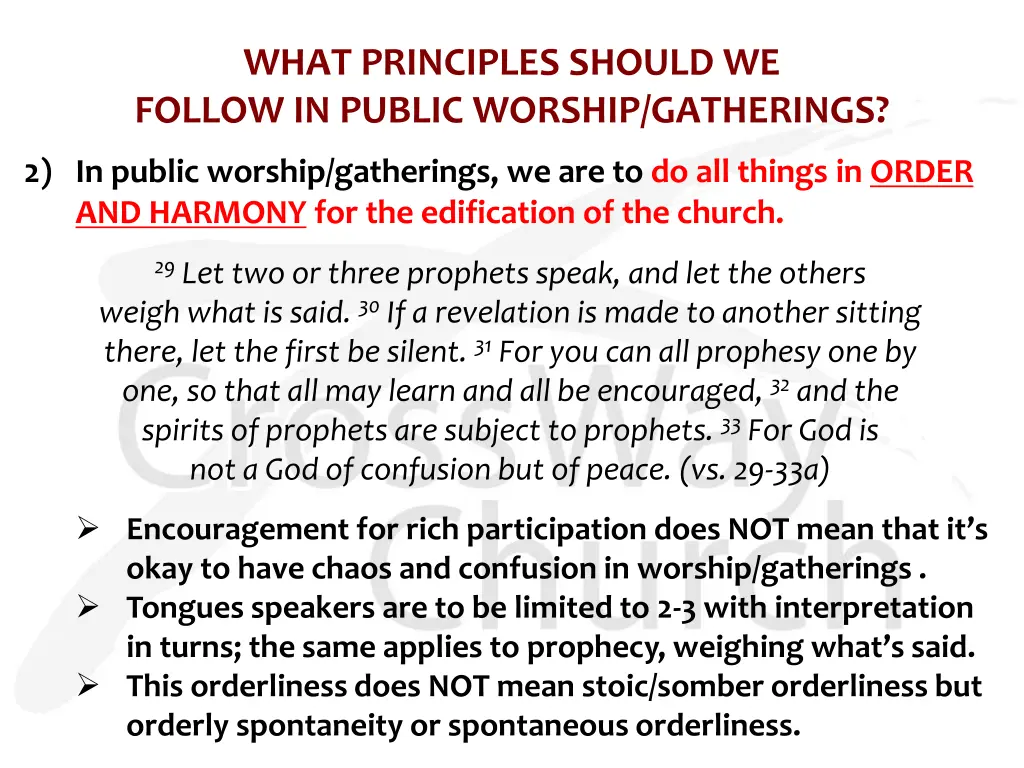 what principles should we follow in public 2
