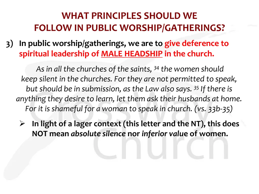 what principles should we follow in public 3
