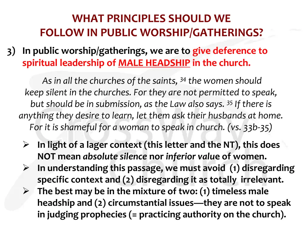 what principles should we follow in public 4