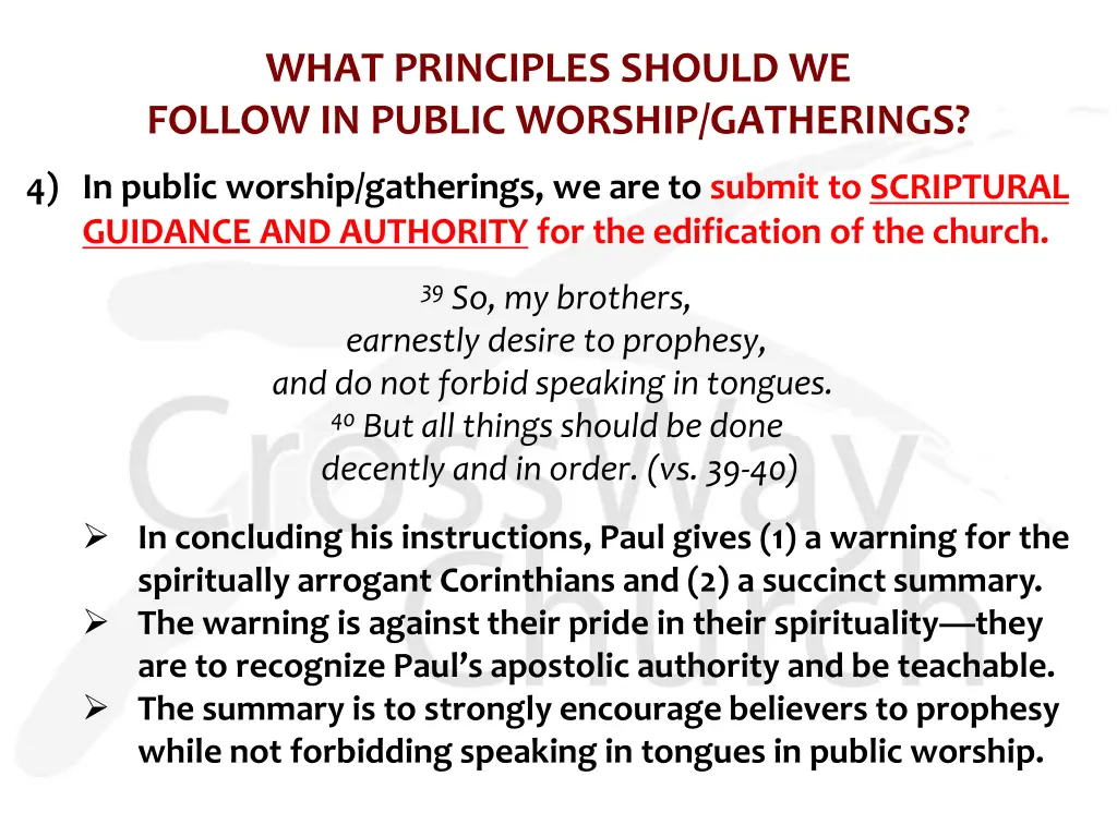 what principles should we follow in public 6