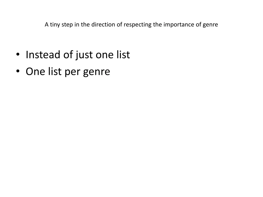 a tiny step in the direction of respecting