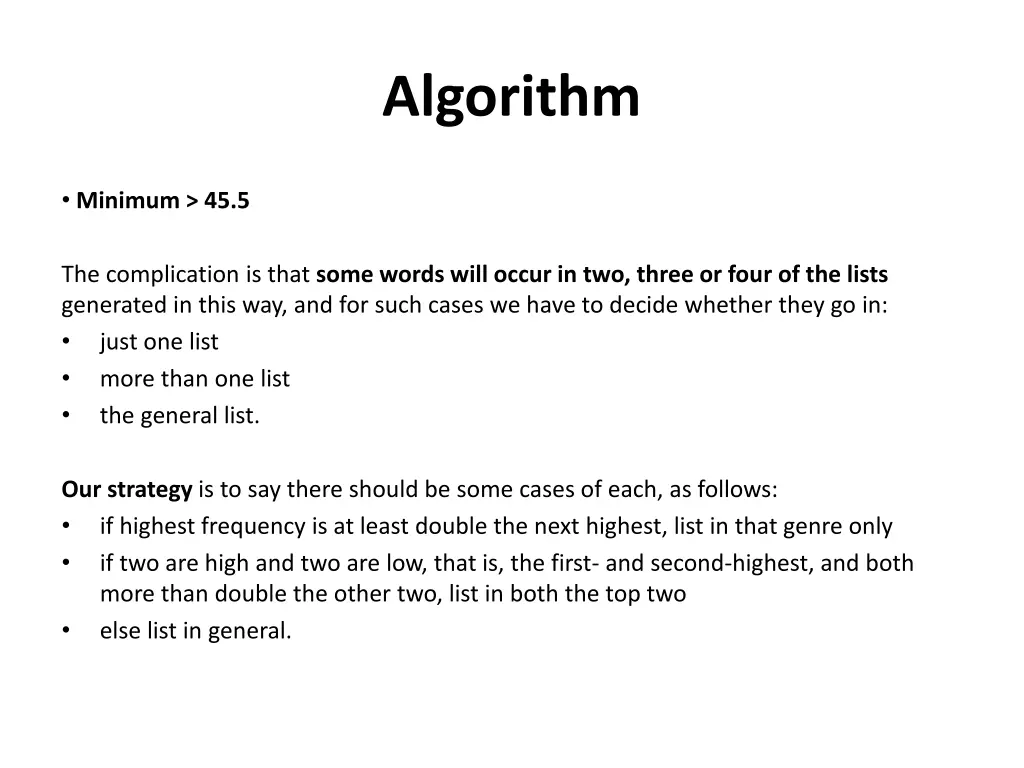 algorithm