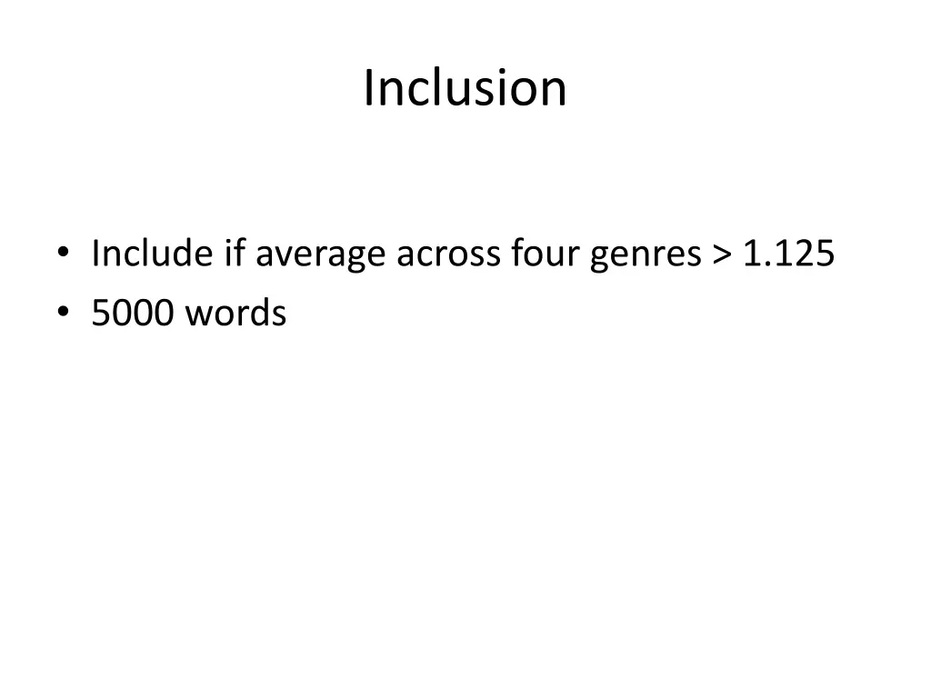inclusion