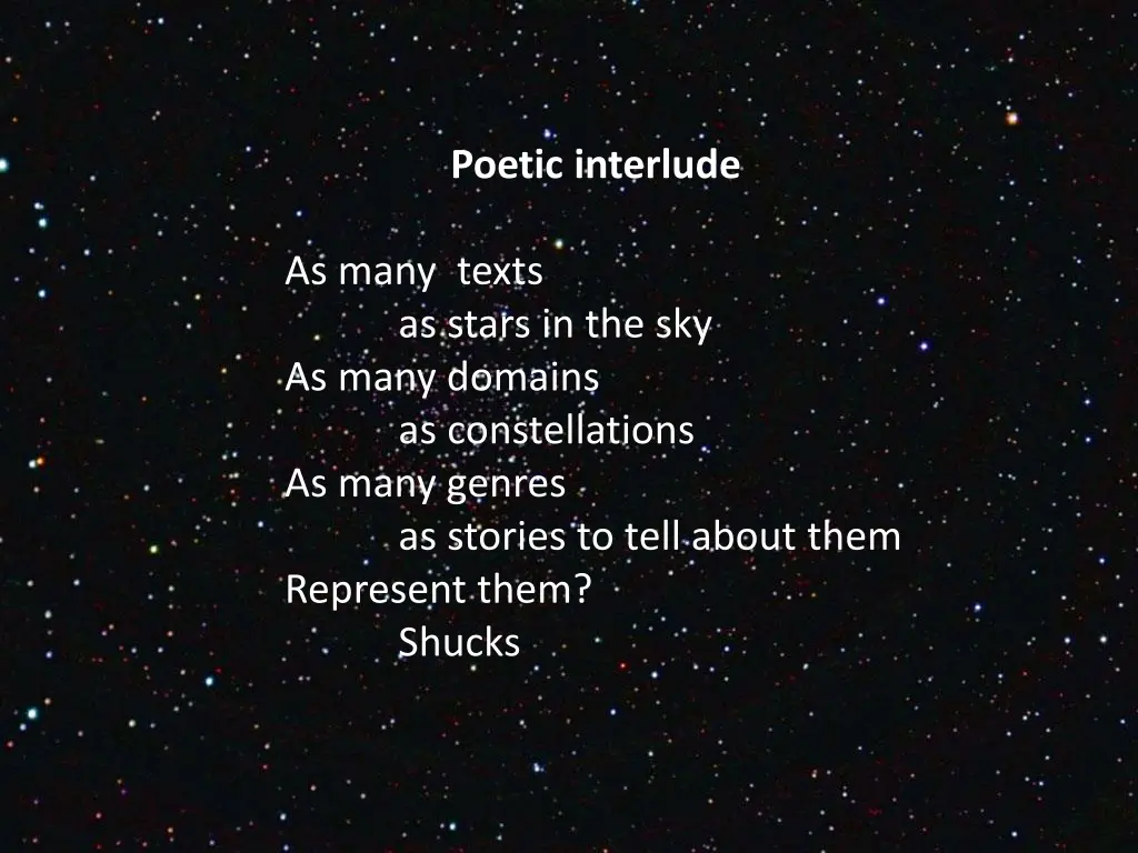 poetic interlude