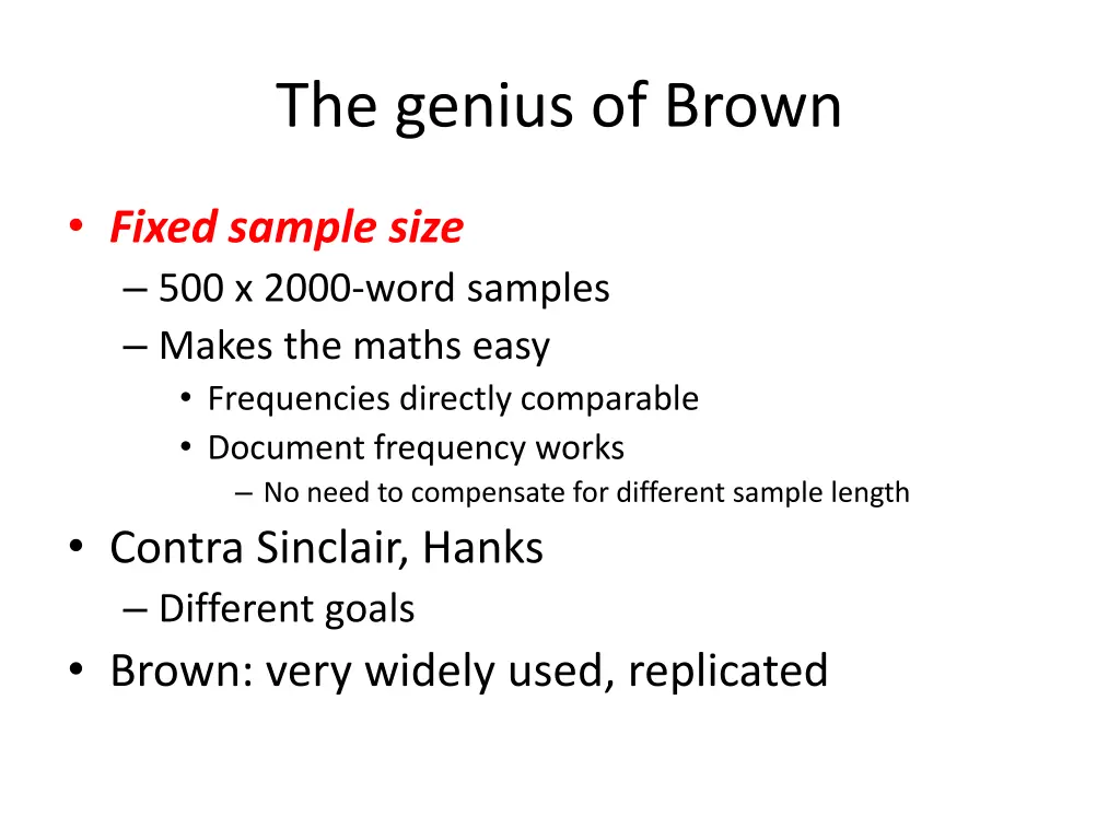 the genius of brown