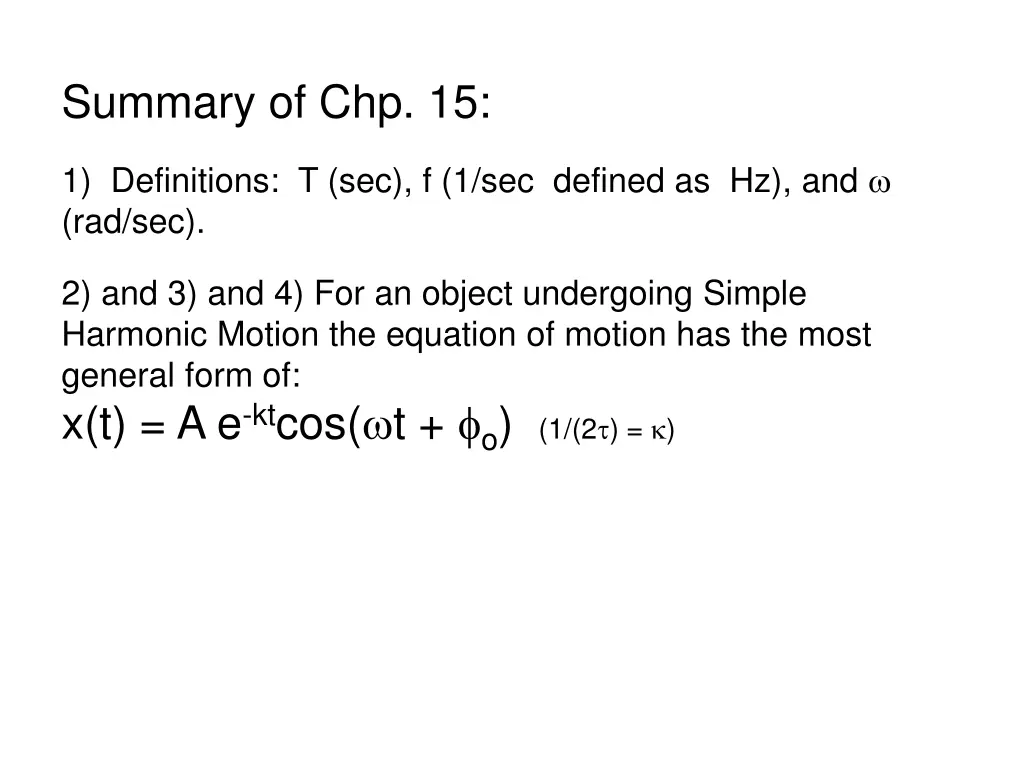 summary of chp 15