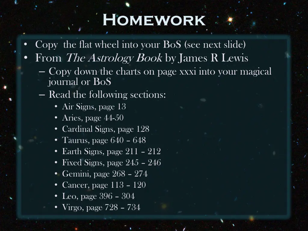 homework