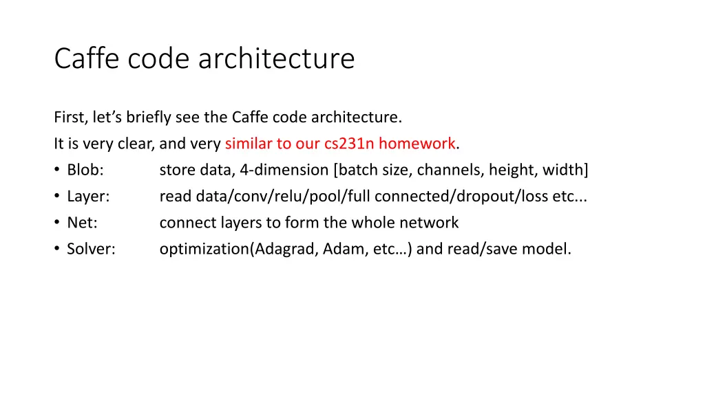 caffe code architecture