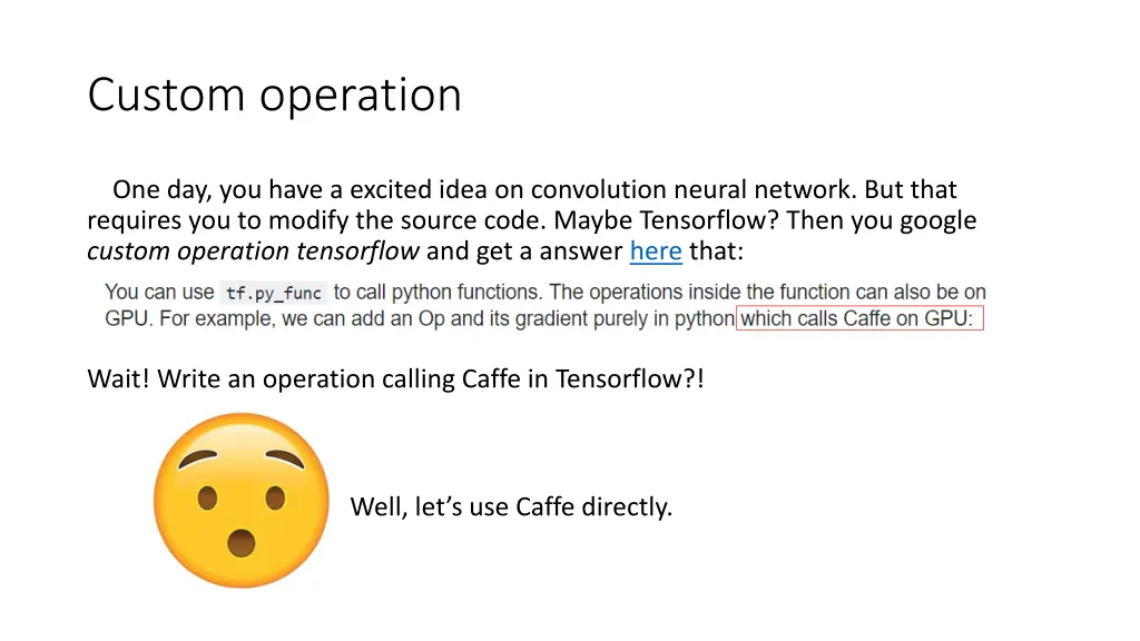 custom operation