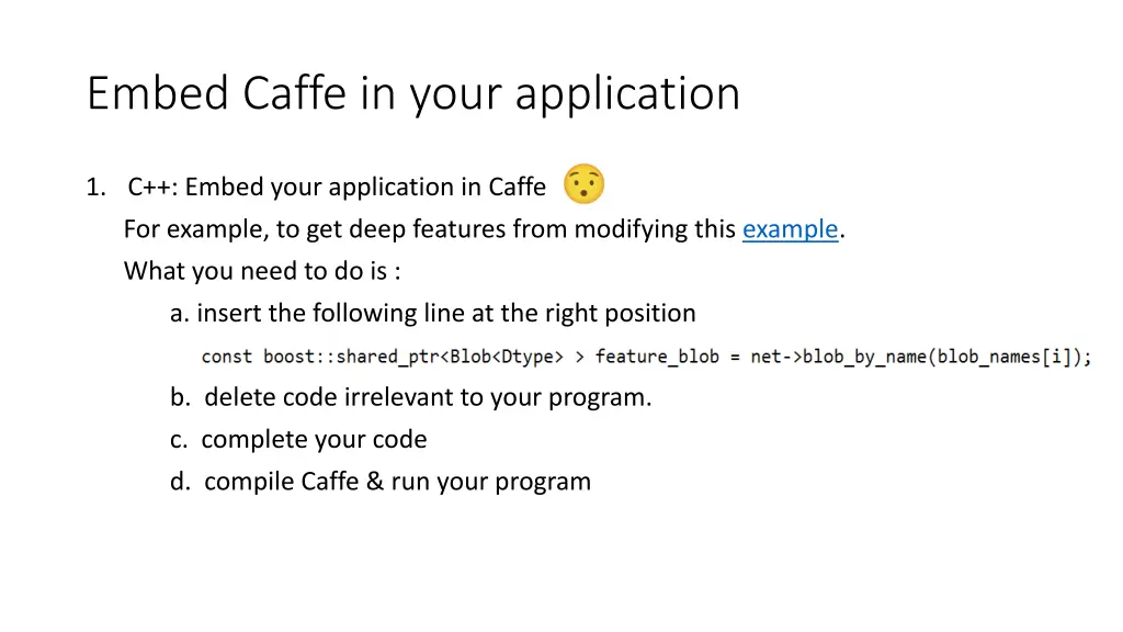 embed caffe in your application 1