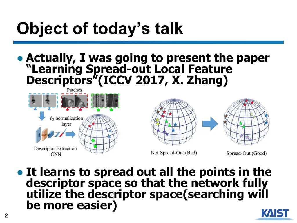 object of today s talk