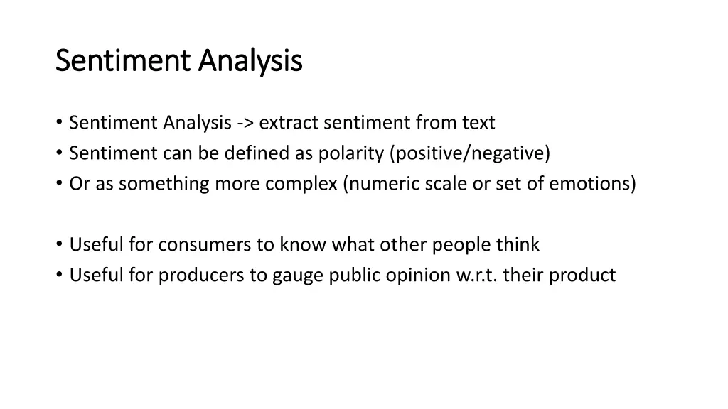 sentiment analysis sentiment analysis