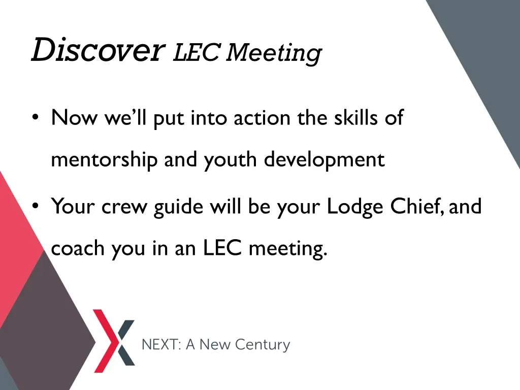 discover lec meeting
