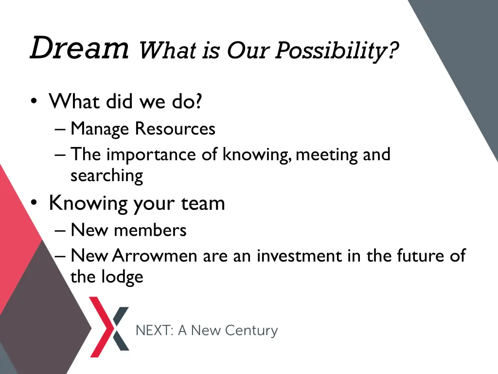 dream what is our possibility 4