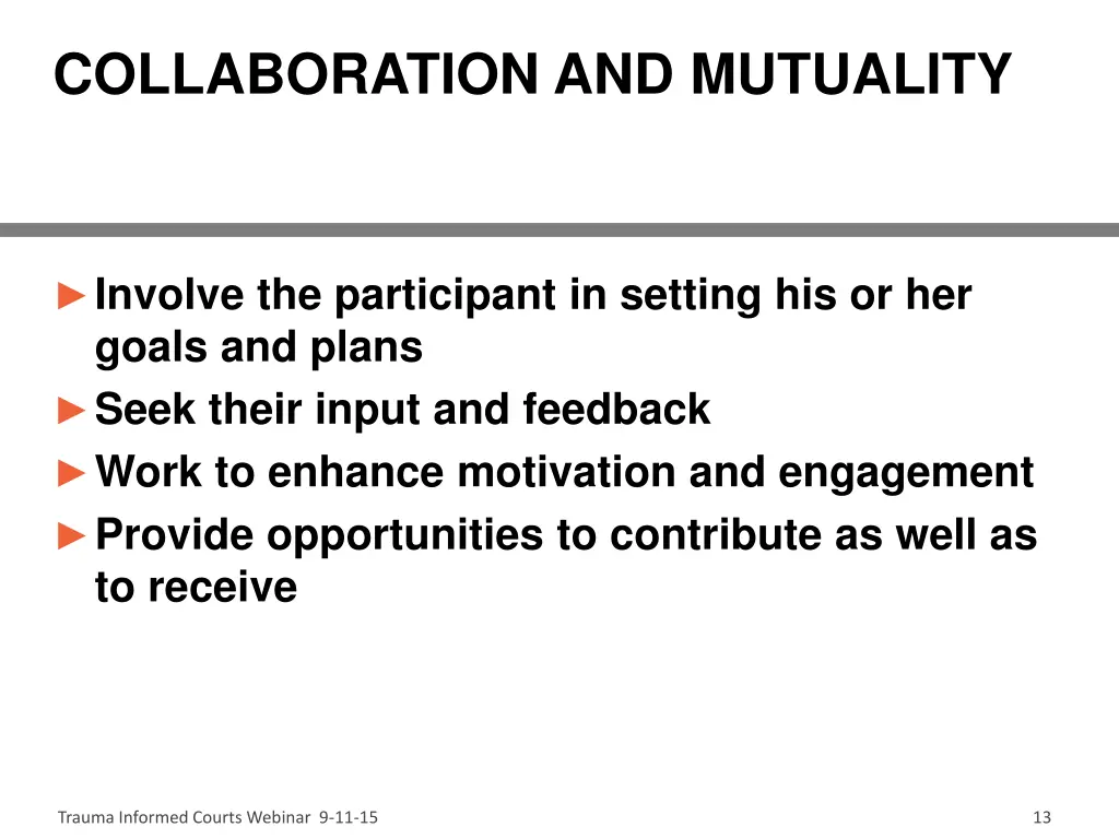 collaboration and mutuality