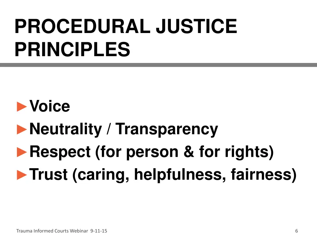 procedural justice principles