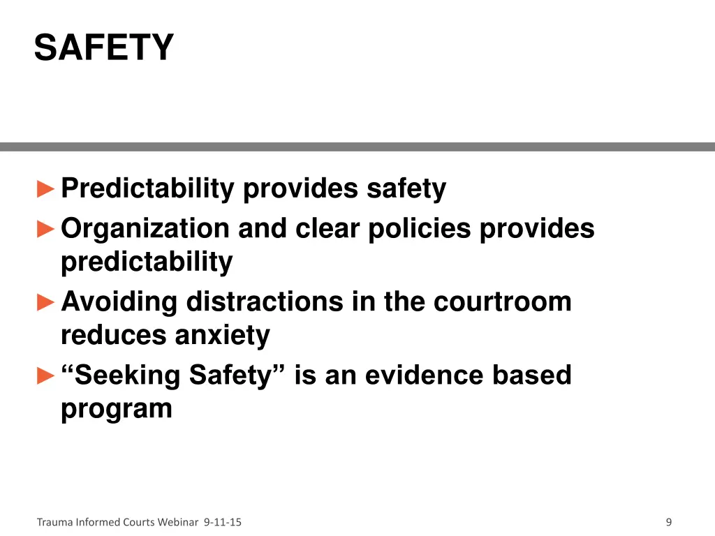 safety
