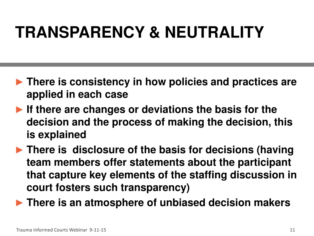transparency neutrality