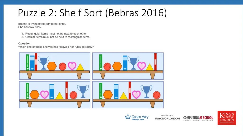 puzzle 2 shelf sort bebras 2016