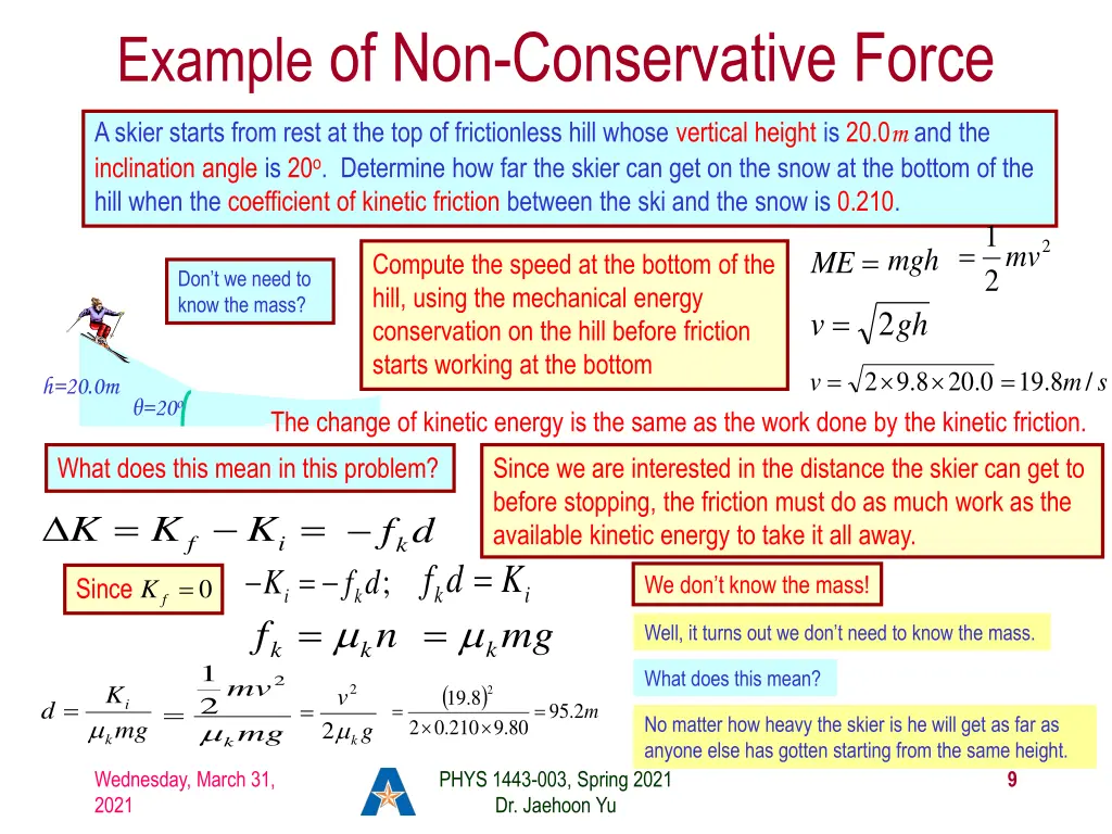 example of non conservative force