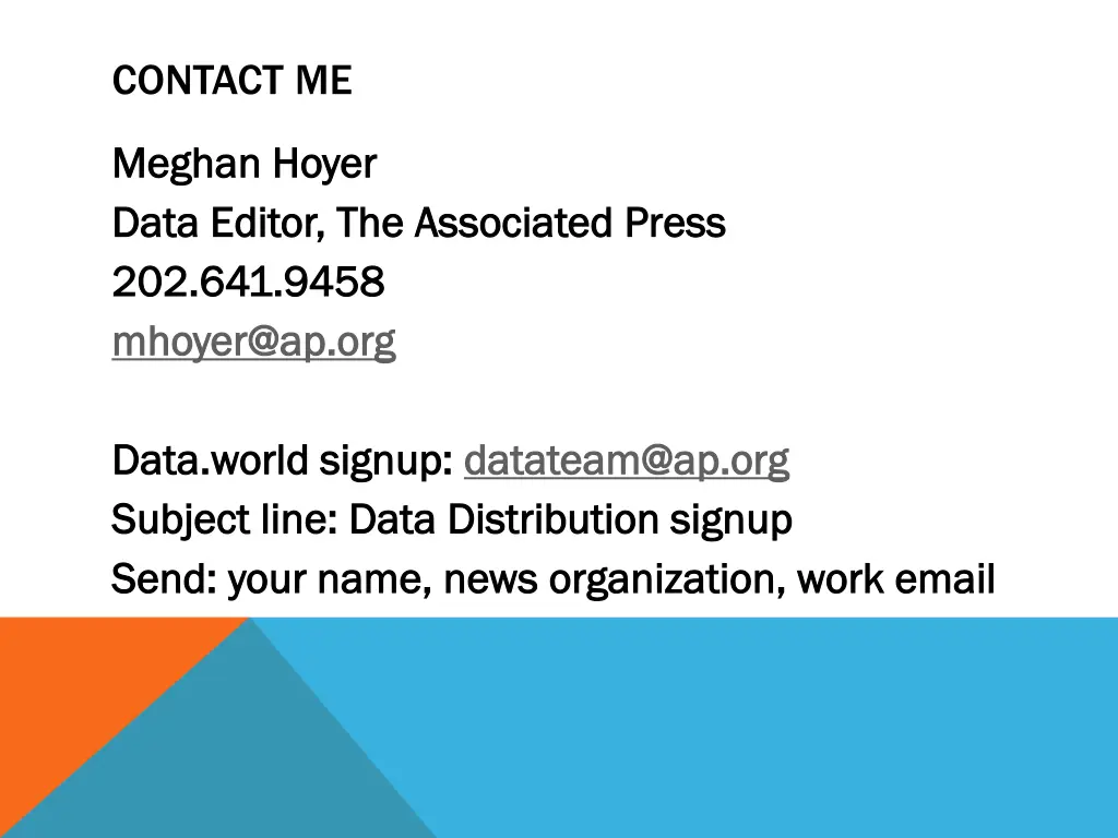 contact me