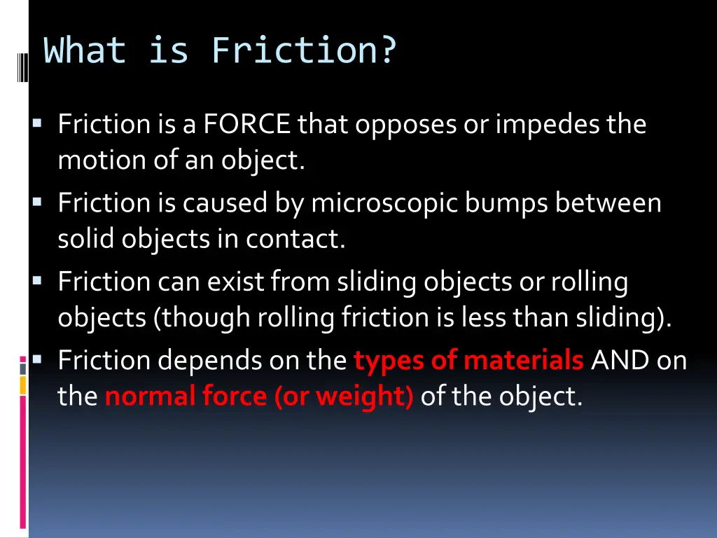 what is friction
