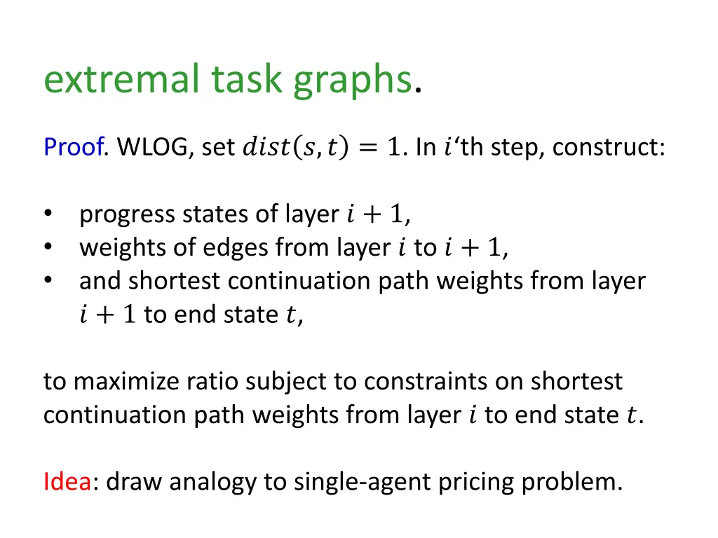extremal task graphs 2
