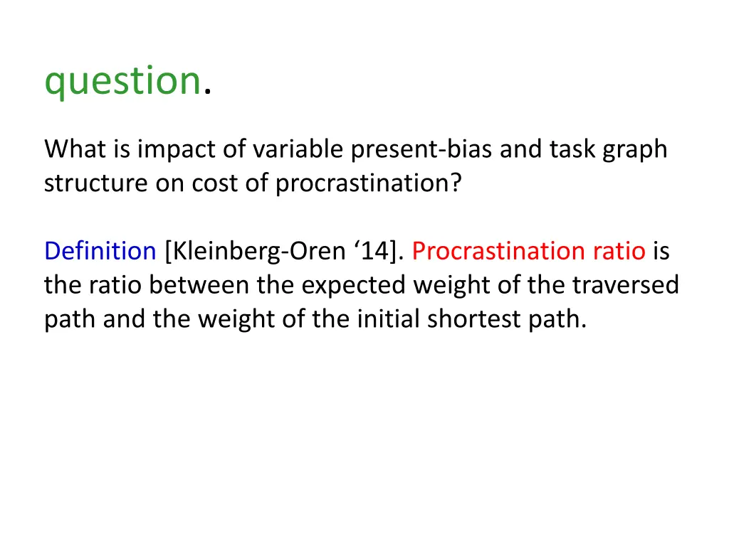 question