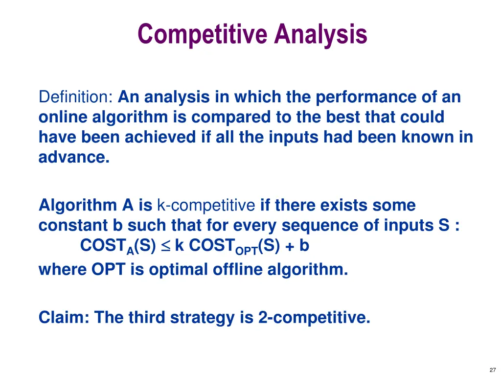 competitive analysis