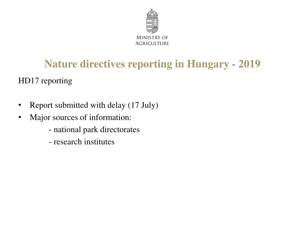 nature directives reporting in hungary 2019 2