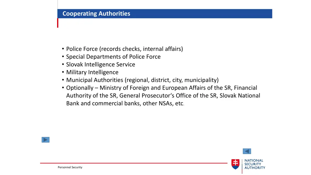 cooperating authorities